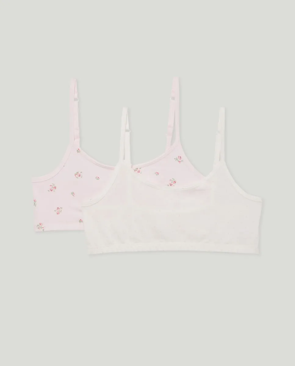 

Набор из 2 топов для девочки с футболками с различными фантазийными принтами Cotton Juice, мультиколор