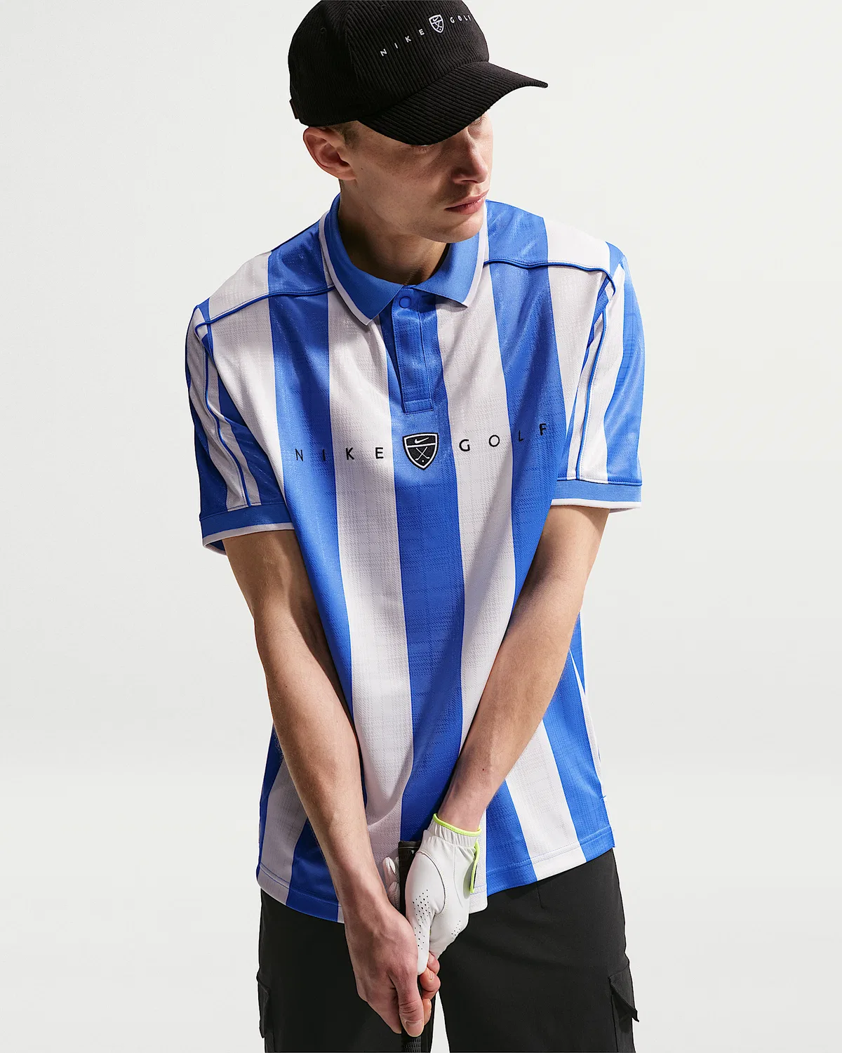 Мужское поло Nike Fairway Fresh Dri-FIT свободного кроя с коротким рукавом, Pacific Blue/Pacific Blue — фото 3
