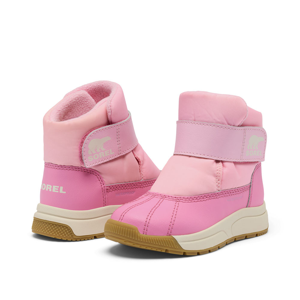 Водонепроницаемые зимние ботинки Sorel Whitney III Mid Strap (для маленьких детей), Pink Flare — фото 3