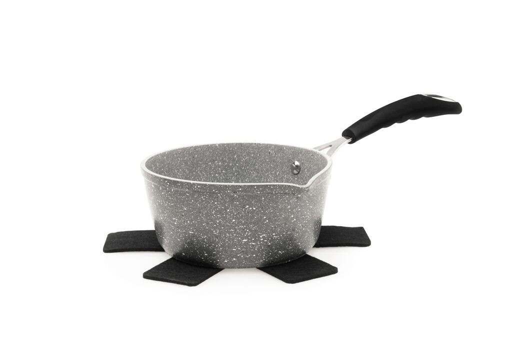 

Кастрюля Excelsa Forn-Ok 16 см алюминий серый