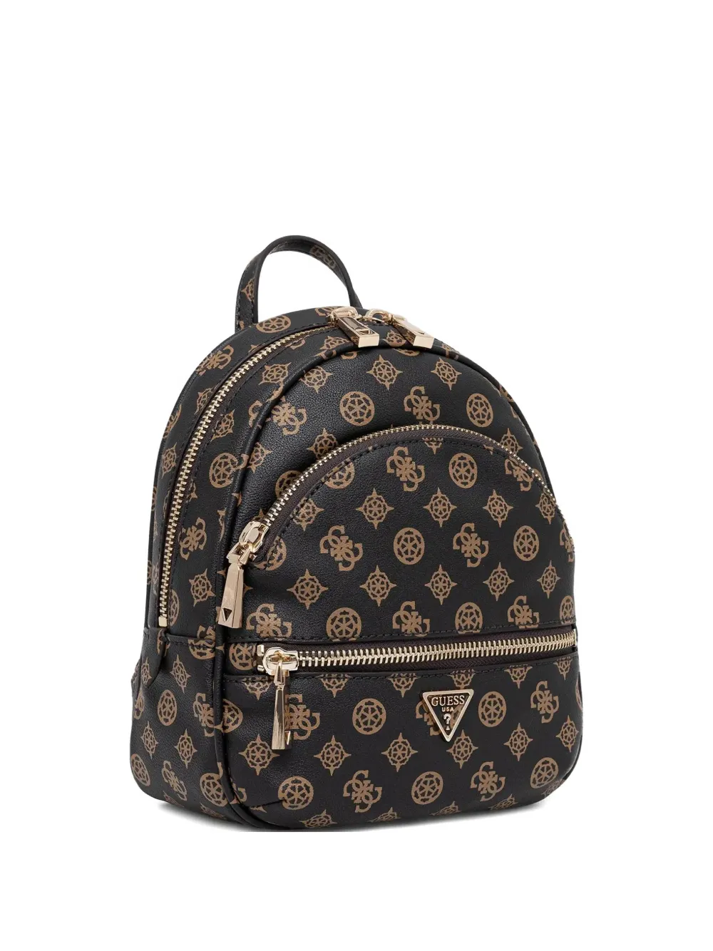 

Рюкзак на молнии с монограммным узором Guess Usa, черный