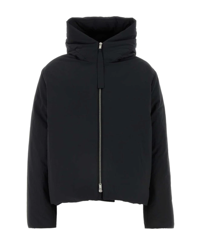 

Стильный пуховик из полиэстера Jil Sander, черный