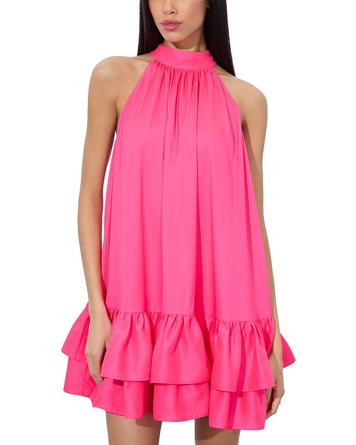 

Мини-платье Erna на бретелях Alice and Olivia, розовый