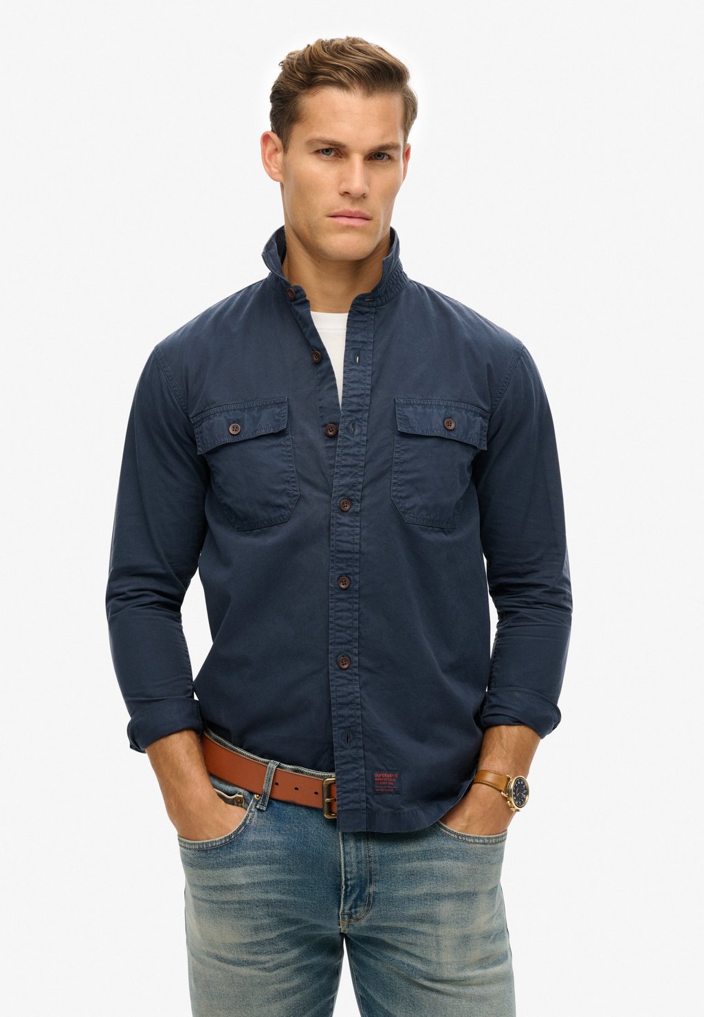 

Летняя куртка MILITARY LONG SLEEVE Superdry, синий