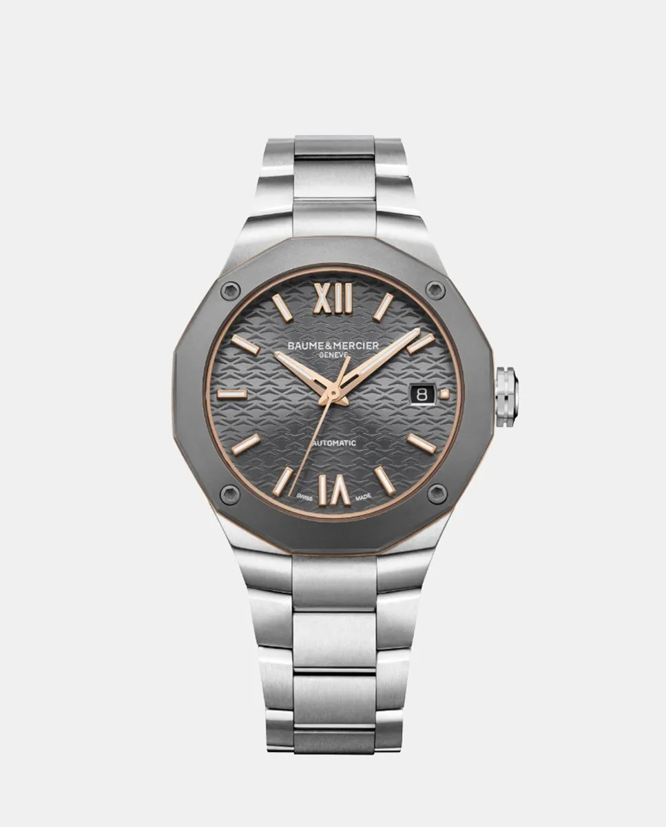 

Женские часы Riviera M0A10661 с автоматическим механизмом, черные, титановые Baume & Mercier, черный