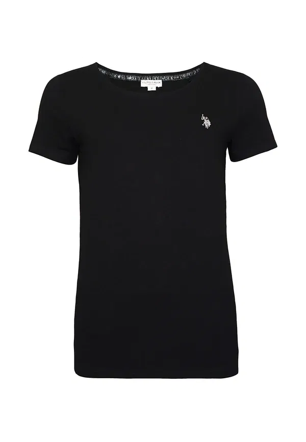 Футболка с коротким рукавом, круглым вырезом U.S. Polo Assn., черный — фото 4