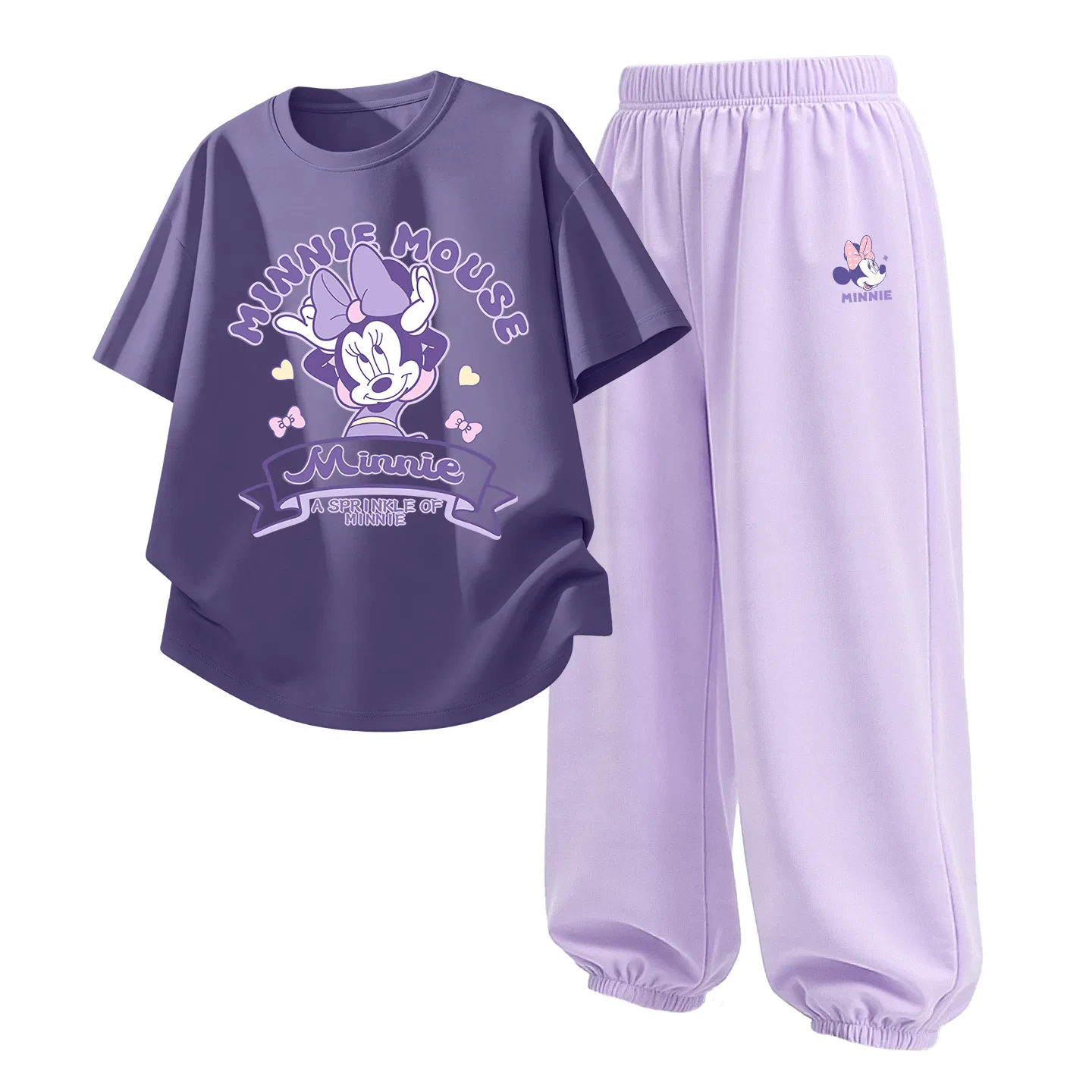 Детский спортивный костюм Casual Sportswear 2 Piece Set Disney, Di Colored Ribbon Starry Sky Purple+Dini Knot K Taro Purple