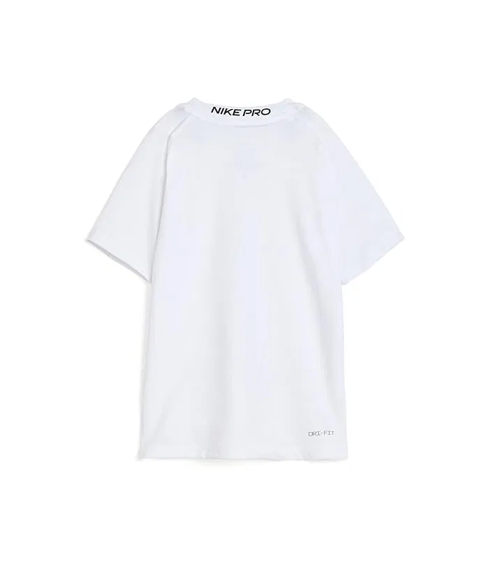 Футболка Nike Kids Pro Short Sleeve, белый — фото 2