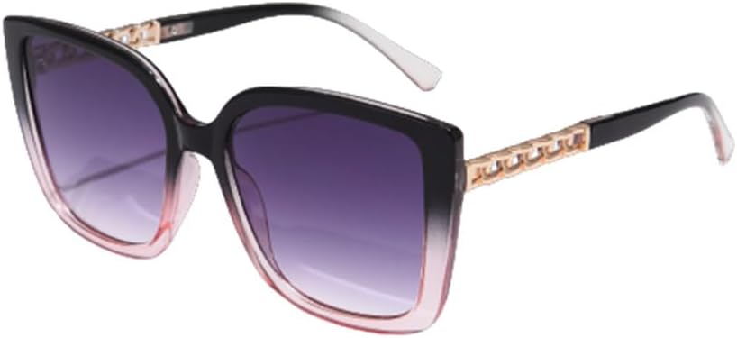 

Модные солнцезащитные очки большого размера для женщин, винтажные солнцезащитные очки в крупной оправе, роскошные декоративные очки для активного отдыха HVTVTLA, Black Pink