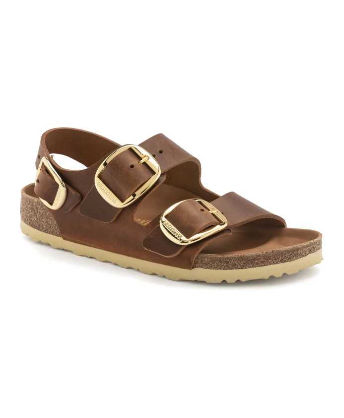 Босоножки Milano с большими пряжками Birkenstock, коричневый — фото 2