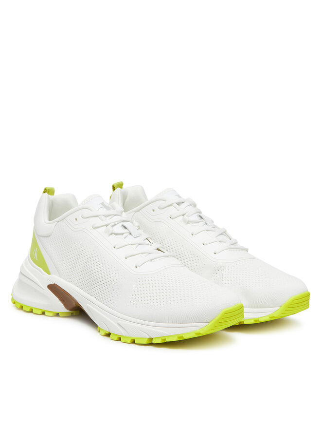 Кроссовки Hike Runner Tech Knit YM0YM01284 Calvin Klein Jeans, белый — фото 2