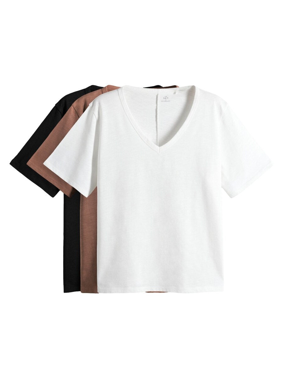 

Рубашка The Set, цвет Brown/Black/White