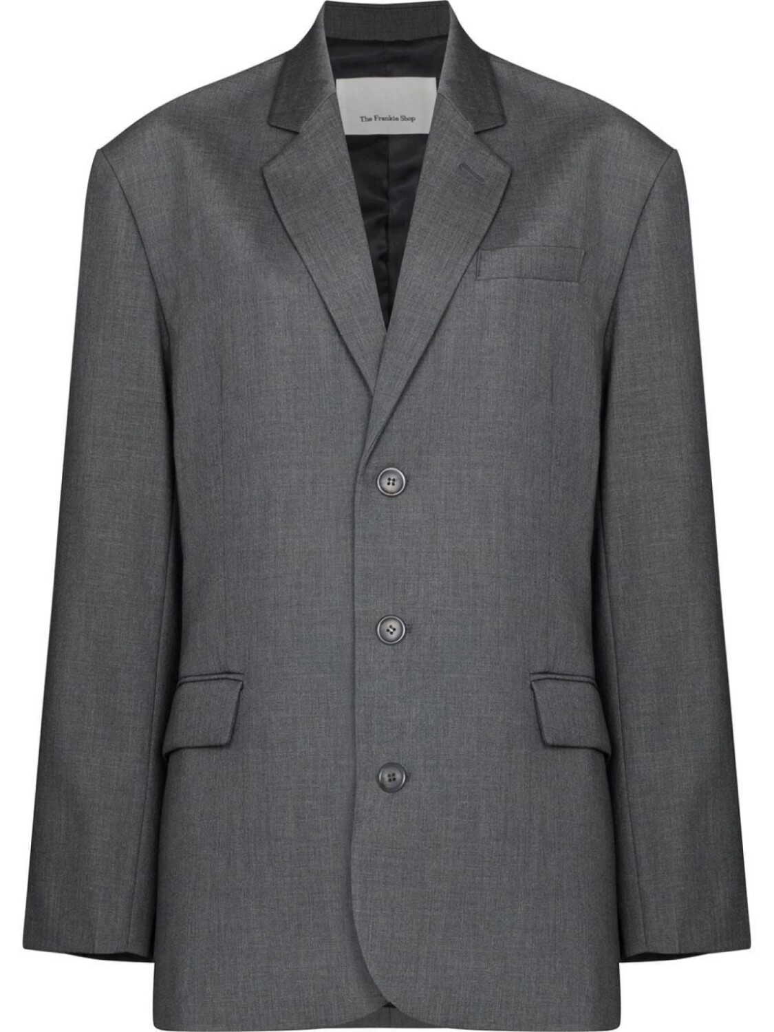 

The Frankie Shop однобортный блейзер Gelso Oversized, серый