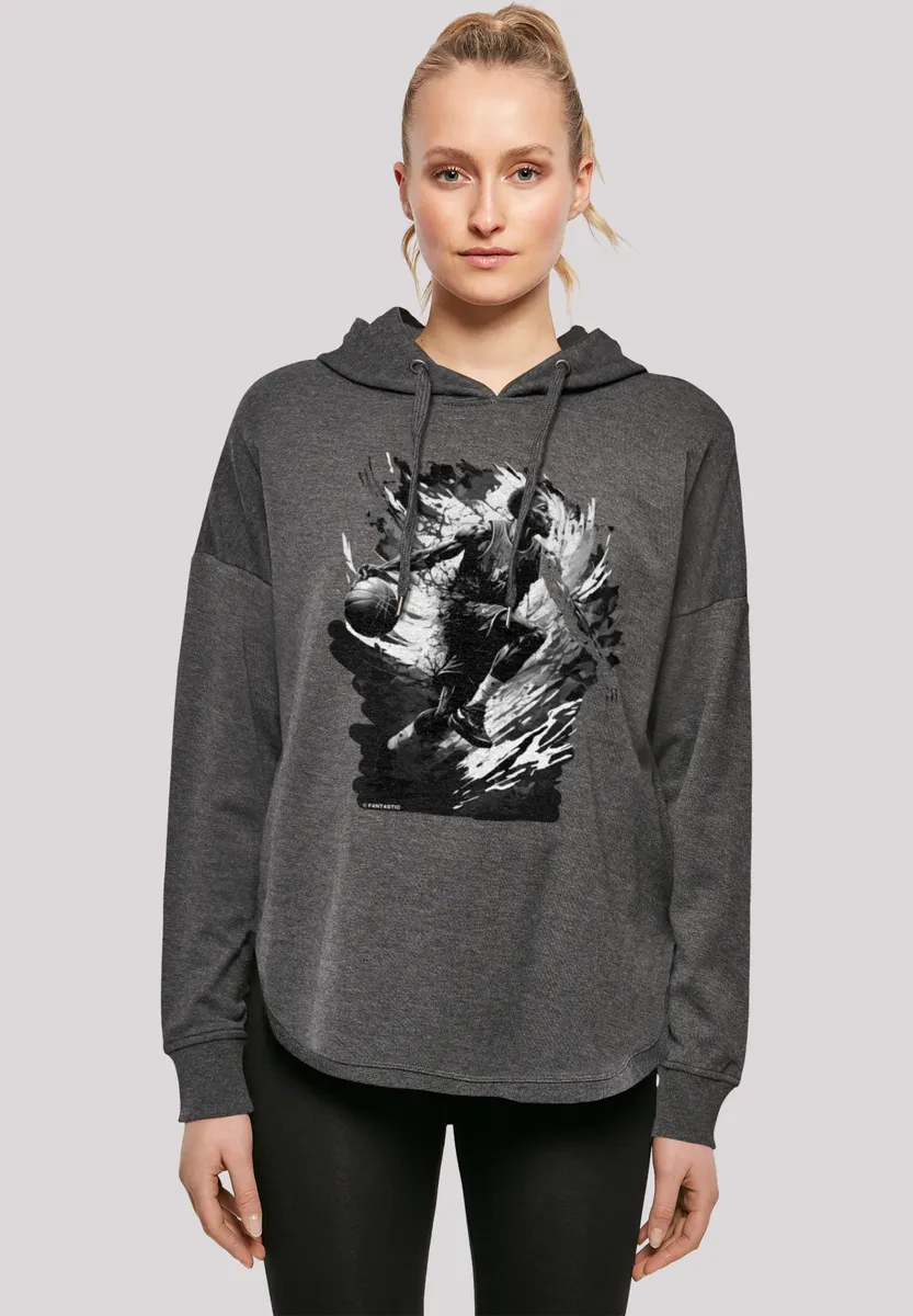 

Толстовка F4NT4STIC "Basketball Splash Sport OVERSIZE HOODIE", принт, цвет Charcoal