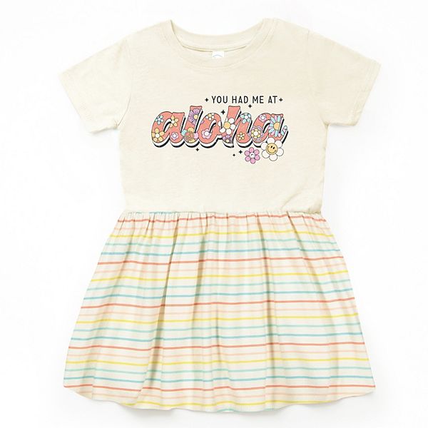 

Платье для малышей You had me at aloha The Juniper Shop, Natural Stripe