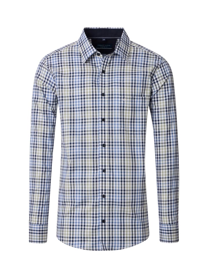 

Повседневная рубашка синего цвета CASAMODA