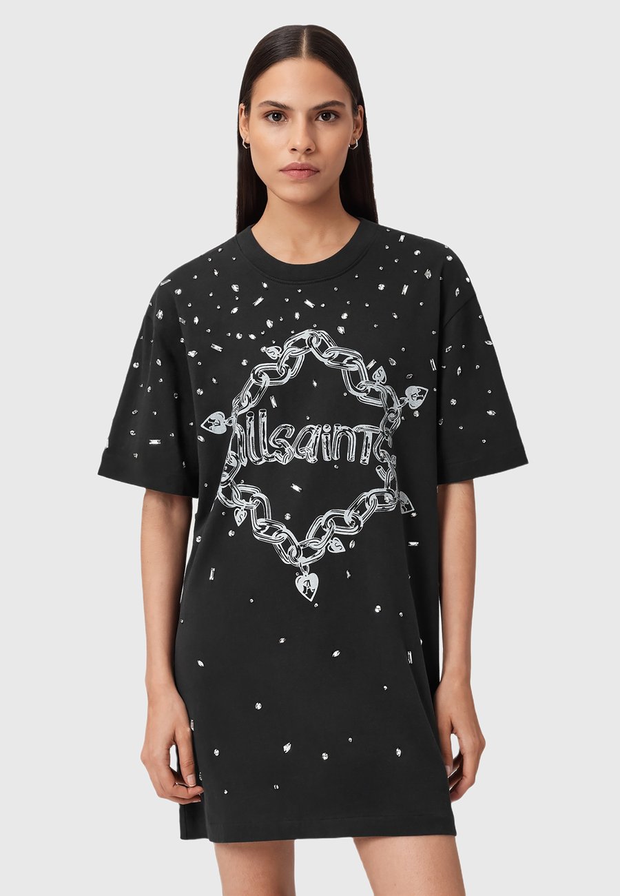 

Платье AllSaints DRIP SCATTER, Washed Black/Black