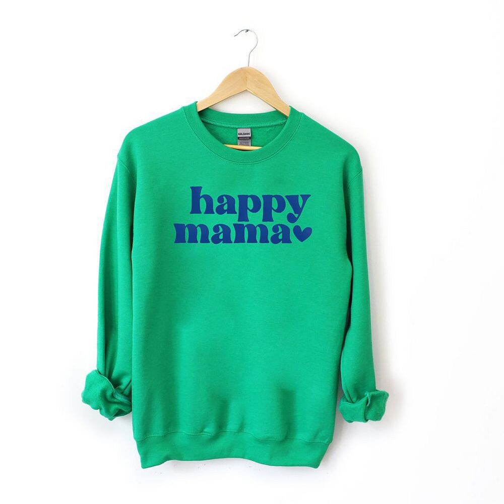 

Толстовка с принтом Happy Mama Puff Simply Sage Market, цвет Grass