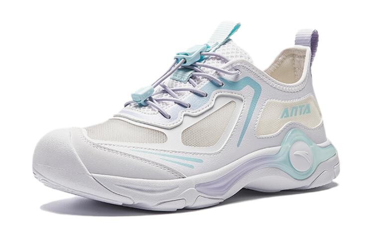 Кроссовки Anta kids Kids Lifestyle Shoes GS Low-top White/Purple/Blue — фото 2