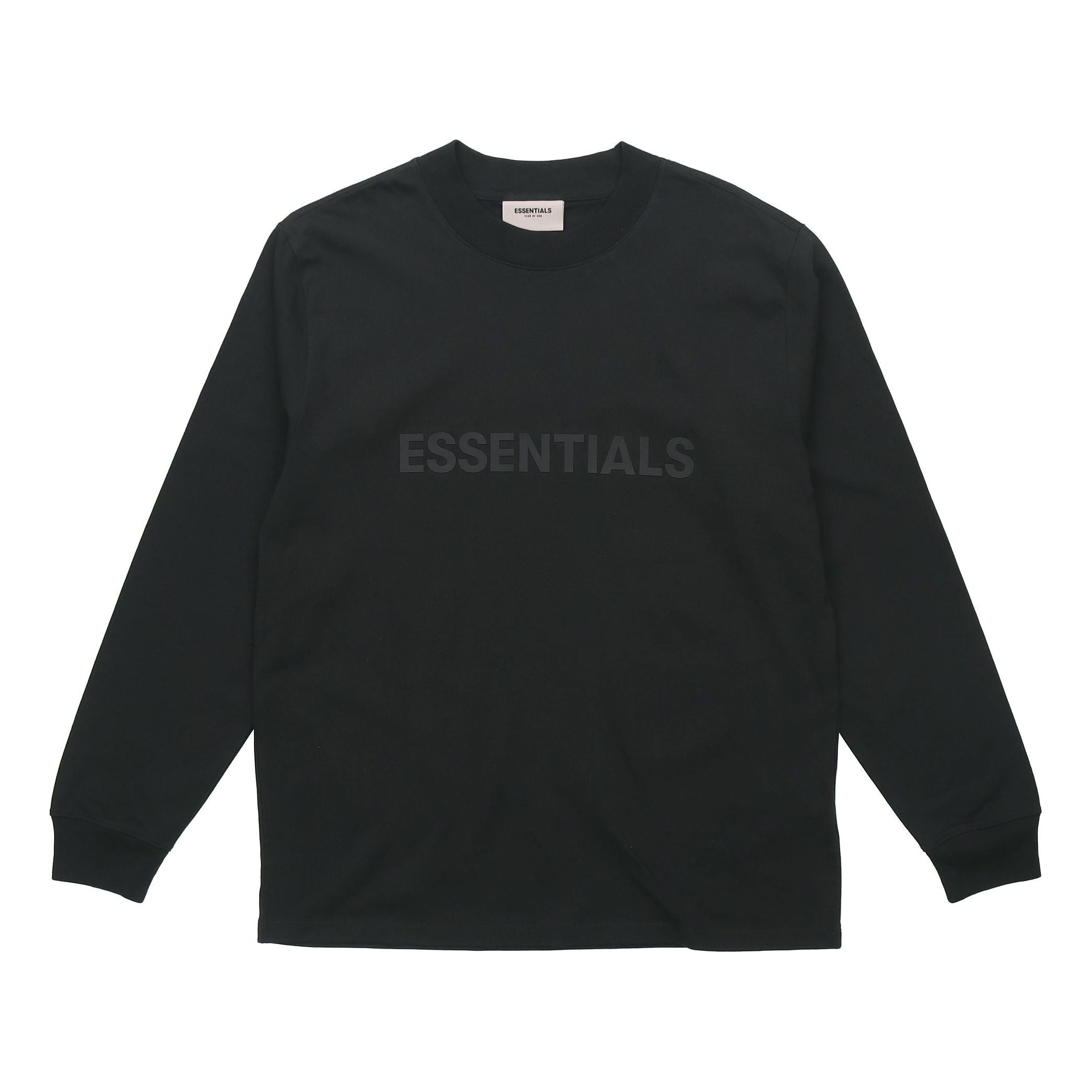 

Футболка Fear of God Essentials FW20 SS20 Boxy Long Sleeve T-Shirt 'Black' FOG-SS20-400, черный