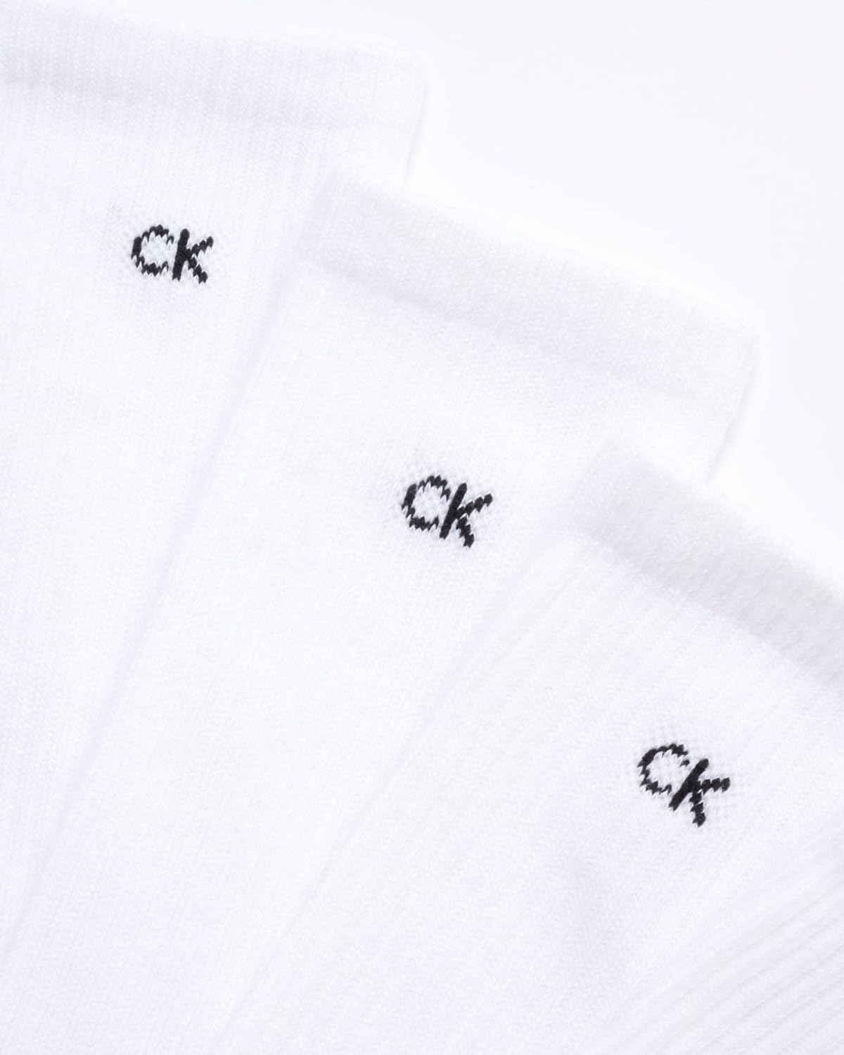 Мужские носки Calvin Klein Crew Socks - 10 пар дышащих спортивных носков с мягкой амортизацией для бега и спорта для мужчин, White — фото 4