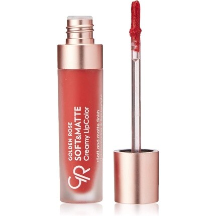 

Мягкая и матовая кремовая губная помада Liquid Creamy Lipstick Golden Rose 114