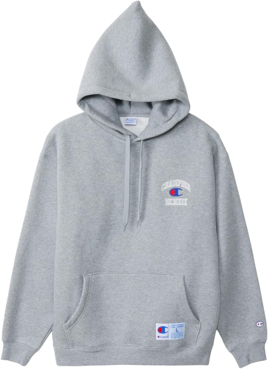 

Мужская толстовка Champion Action Style C3-A130 с длинными рукавами, вышивкой и нашивками из синели, с капюшоном