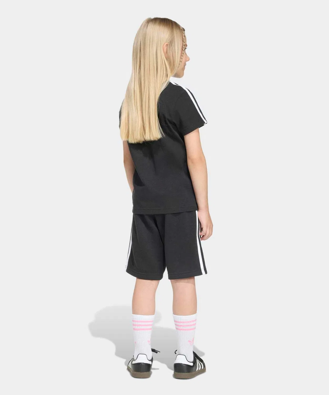 Футболка поло с шортами Adidas Originals, хлопок, чёрный — фото 4