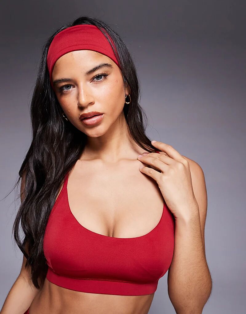 

Быстросохнущая повязка на голову Icon Active 4505 вишнево-красного цвета