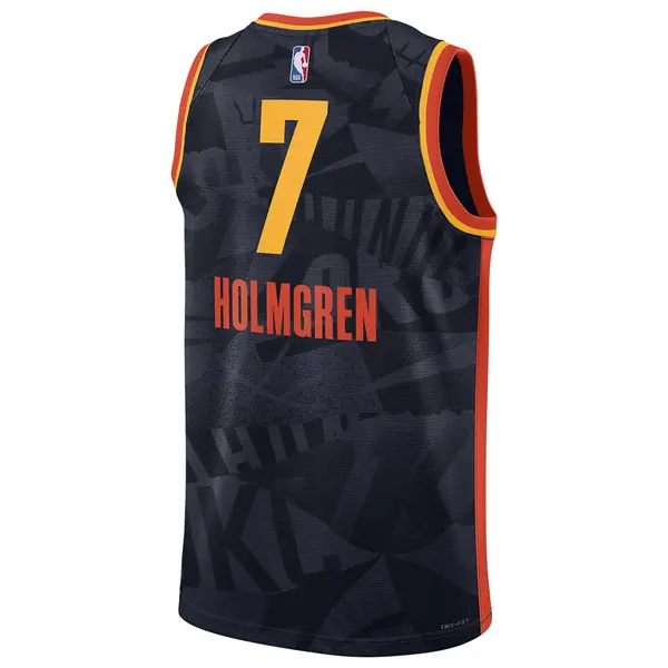 Майка Nike Dri-FIT NBA Swingman Jersey 2023/24 City Edition 'Oklahoma City Thunder Chet Holmgren', синий — фото 2