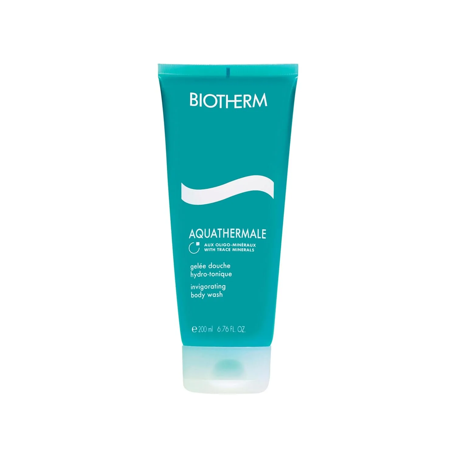 Biotherm Aquathermale тонизирующий гель для душа для сухой и чувствительной кожи с термальной водой и Biotech Plankton, 200 мл, Blue