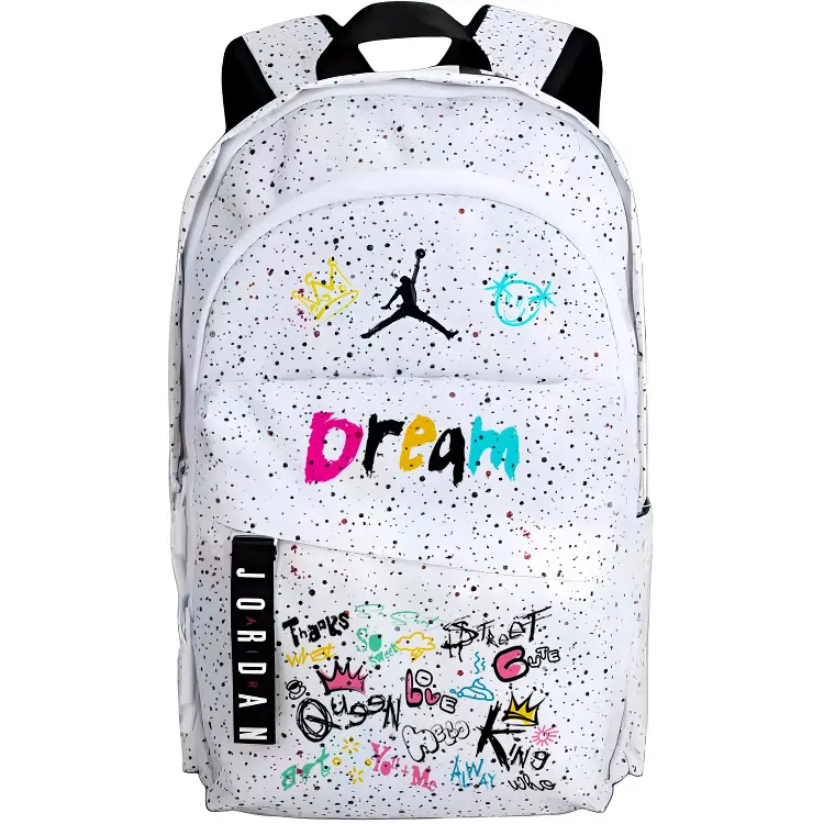 

Jordan Полиэстеровый рюкзак унисекс Детское дыхание, Multicolor Graffiti