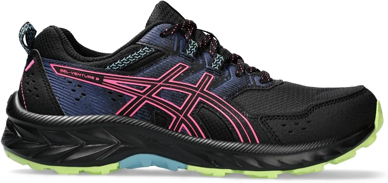 Женские беговые кроссовки ASICS Gel-Venture 9, черный — фото 2
