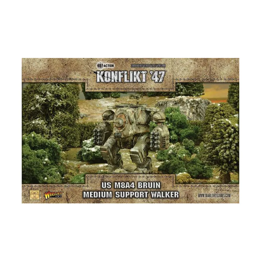 

Американский штурмовой шагоход Bruin, Konflikt '47 - US Army (28mm) (Warlord Games)