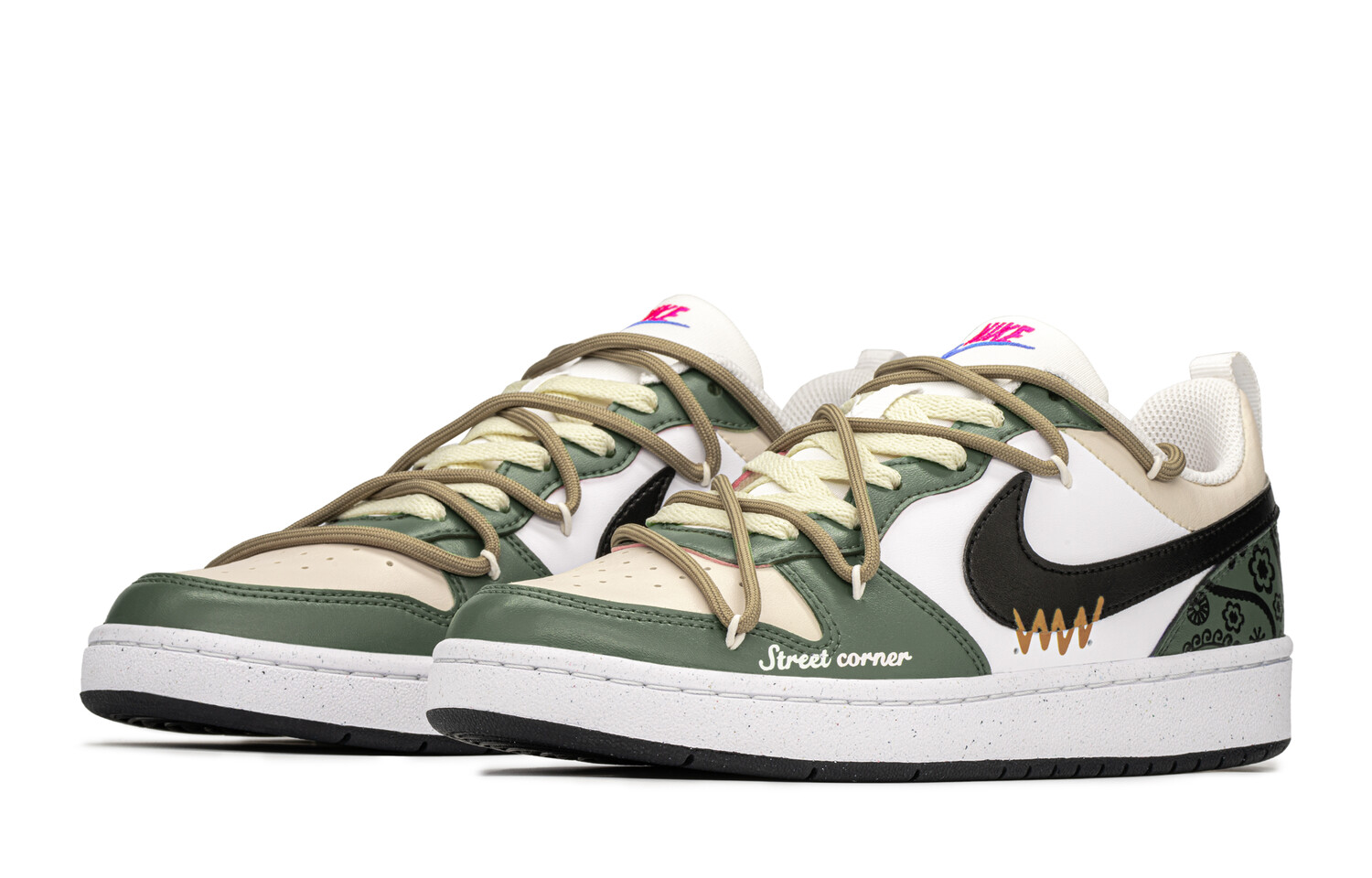 

Кроссовки Nike Court Borough Skateboard Shoes Women's Low-Top Black/Green