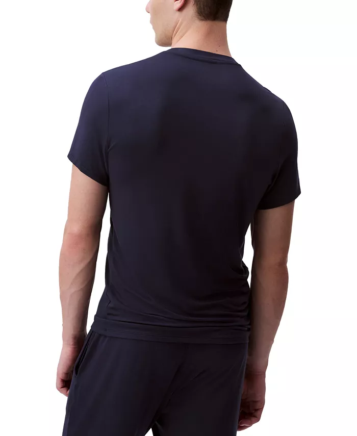 Мужская футболка для сна UltraSoft Stretch с планкой Calvin Klein, синий — фото 2