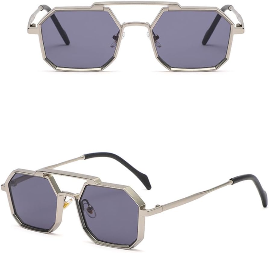 

Маленькие многоугольные солнцезащитные очки для женщин в винтажном стиле, мужские панк-очки, солнцезащитные очки UV400 для защиты от солнца, размер M123 Generic, M-332