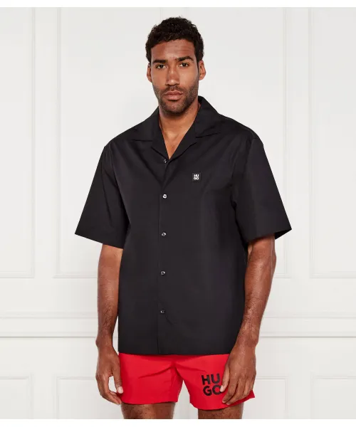 

Рубашка Эспино Oversize fit Hugo, черный