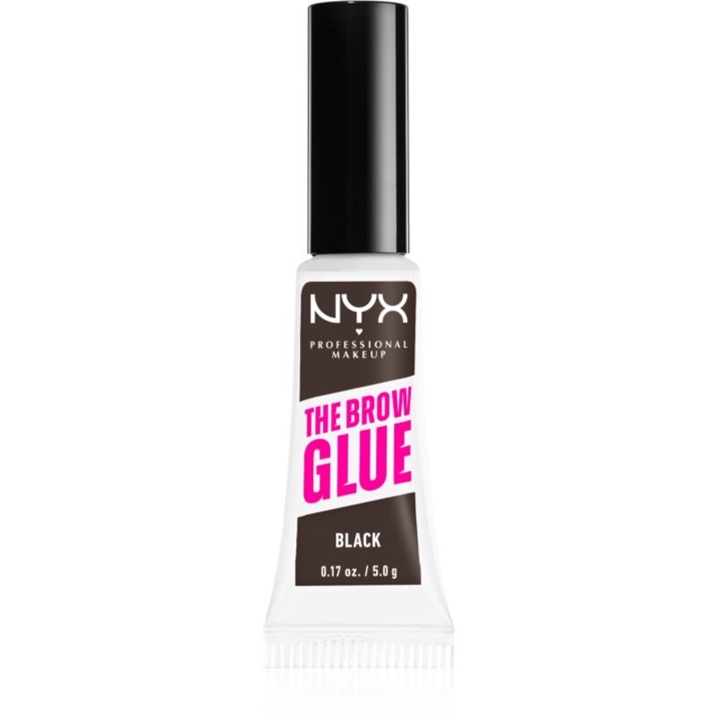 

NYX Professional Makeup The Brow Glue гель для бровей оттенок 05 Черный 5 г