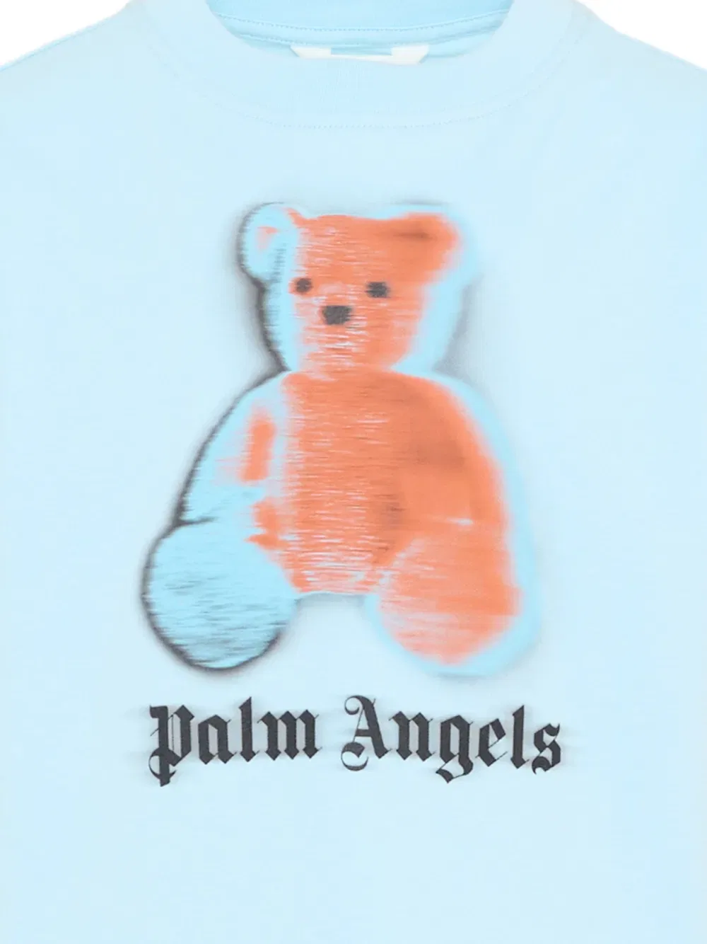 Футболка с коротким рукавом в виде плюшевого мишки Palm Angels Kids, синий — фото 3