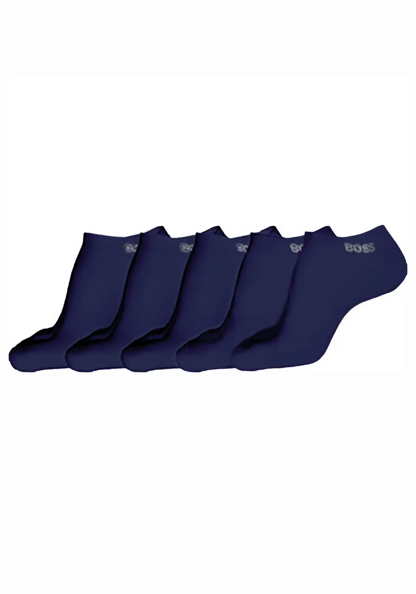 

Носки-кроссовки BOSS "5P AS Uni Color CC" (упаковка, 5 пар, 5 шт.), спортивного вида, синий