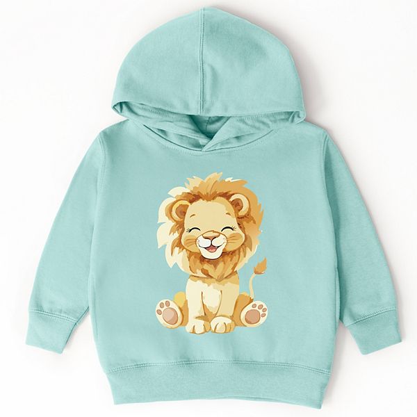 

Толстовка с капюшоном Watercolor lion для малышей The Juniper Shop, Seafoam