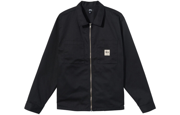 

Рубашка унисекс черная Stussy, черный