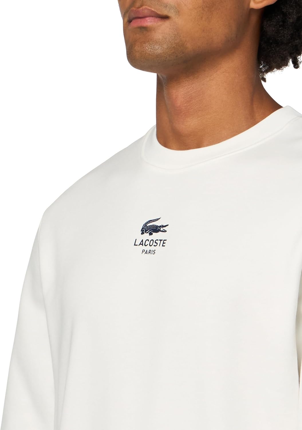 Lacoste мужская флисовая толстовка с принтом, Flour — фото 3