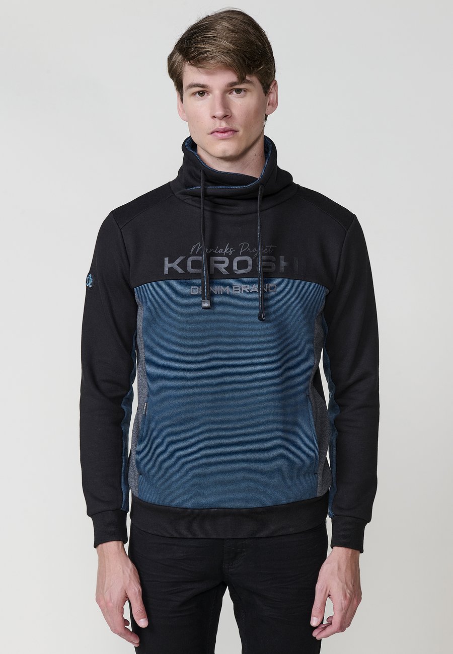 

Толстовка Koroshi Sweatshirt, Petroleo Dark Green/Black