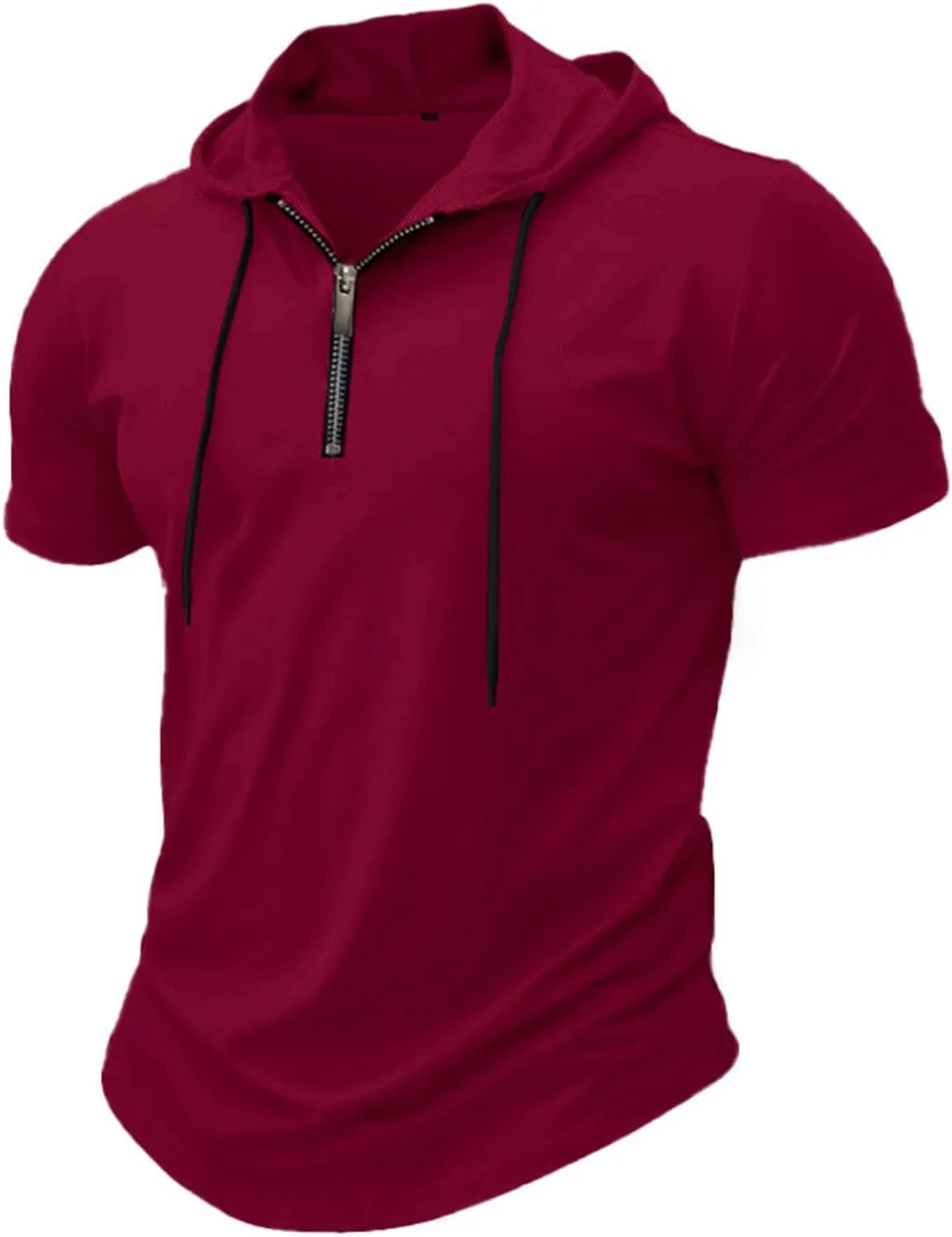 

Мужская летняя футболка с капюшоном Casual Slim