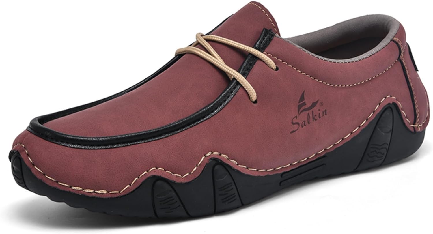 

Мужские повседневные модные кроссовки - для вождения, ходьбы, походов, мягкие мокасины - стильная обувь для различных случаев Kpdwfms, красный