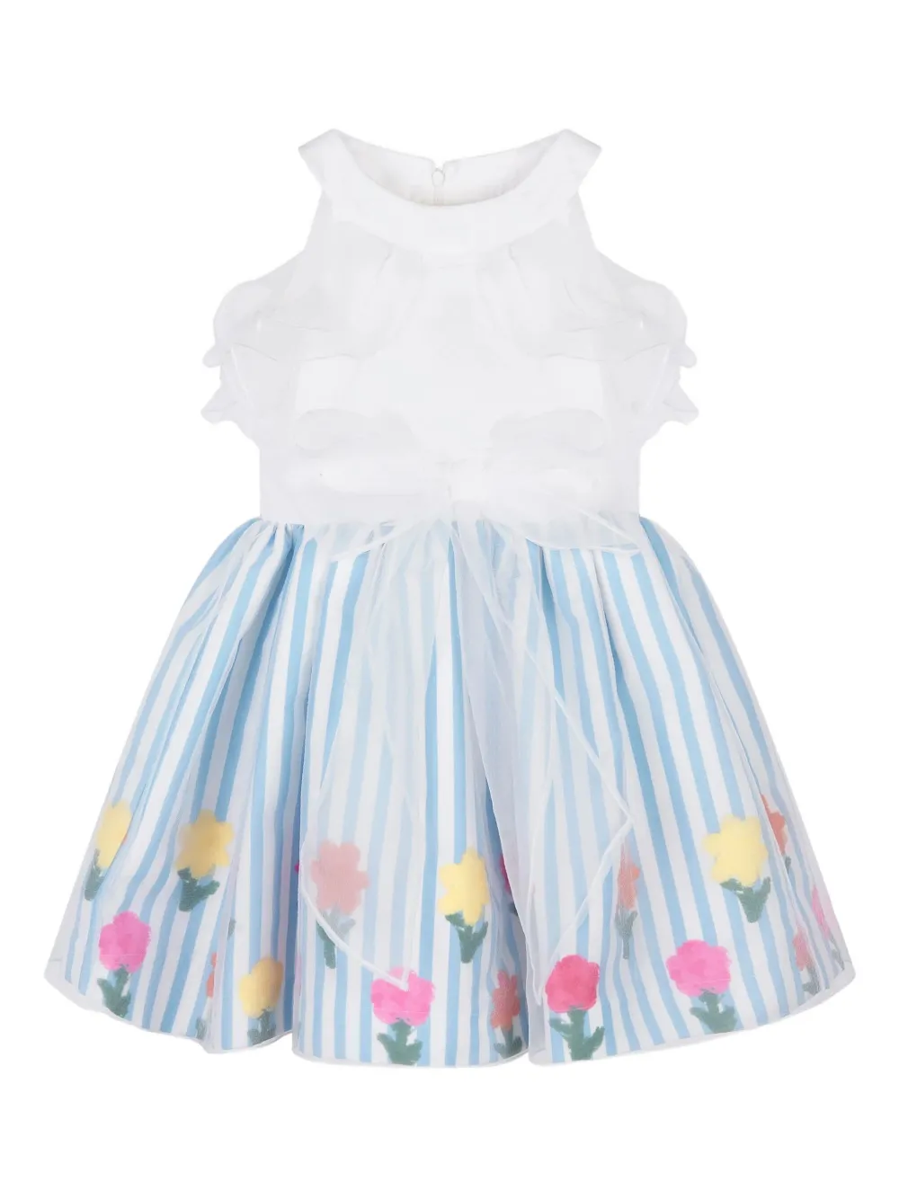 

Полосатое платье с оборками MAMA LUMA KIDS, синий