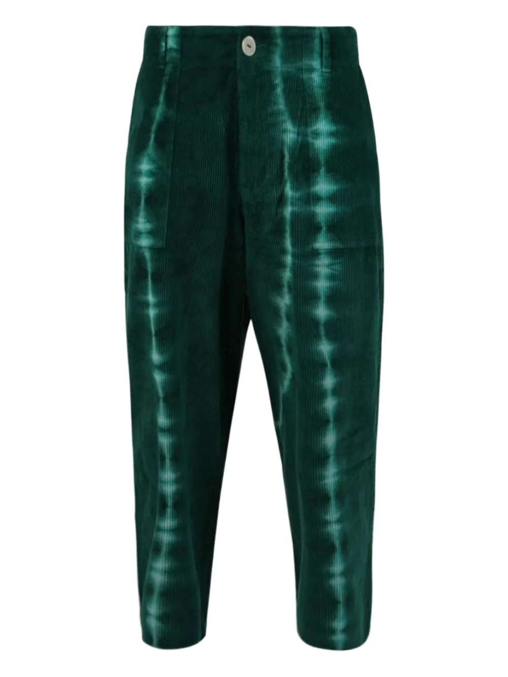 

Кордовые рабочие брюки в клетку The Elder Statesman, зеленый