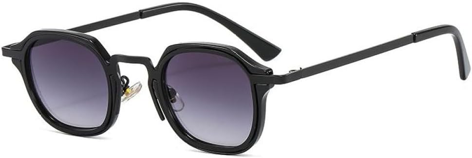 

Солнцезащитные очки MUTYNE Metal PC Punk для женщин, модные винтажные солнцезащитные очки для мужчин, квадратные, с защитой от УФ-излучения, защитные очки-маски, Black Grey